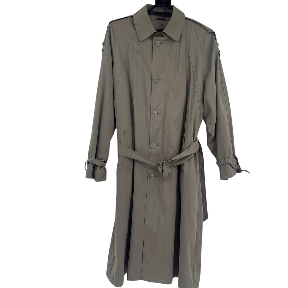 Ferrari Vintage 90s Trench Coat 46XL Old Money Quiet Luxury Thermolite Heritage